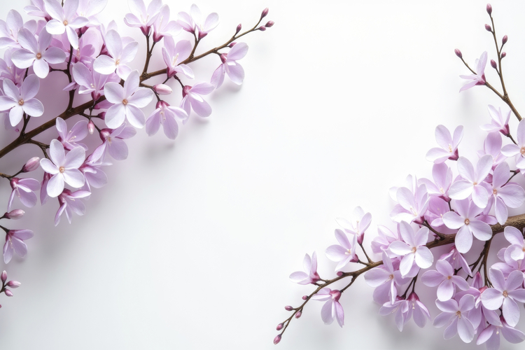 Pink Cherry Blossoms Background Wallpaper