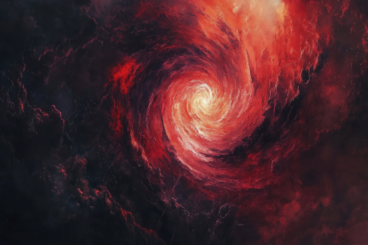 Cosmic Spiral Hole Background Wallpaper