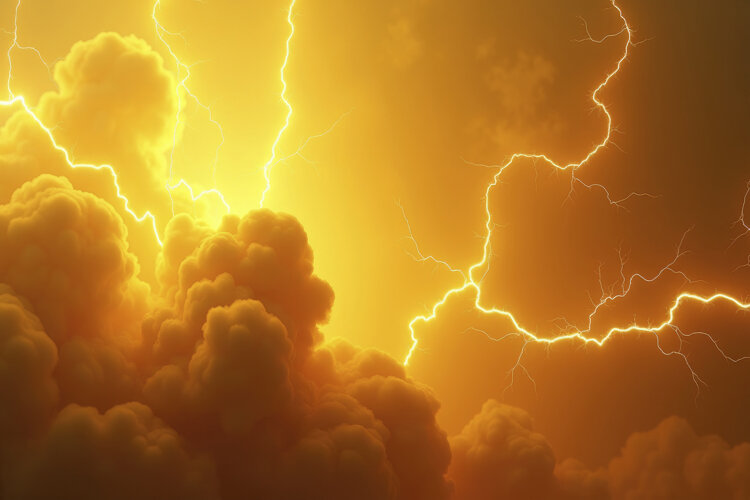 Lightning Storm Background Wallpaper example image 1