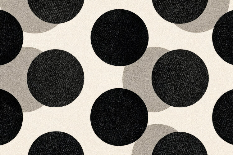 Pattern of Black and Grey Polka Dots example image 1