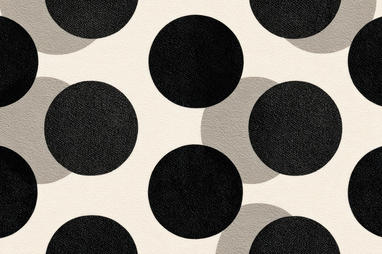 Pattern of Black and Grey Polka Dots