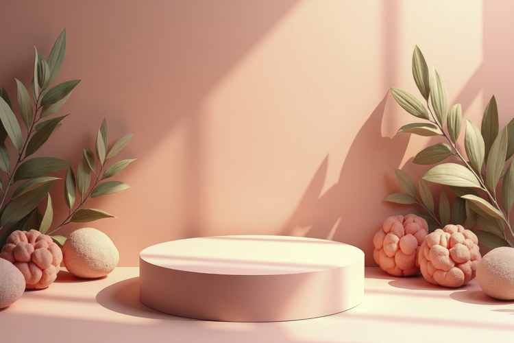 Product Display Podium Background Wallpaper