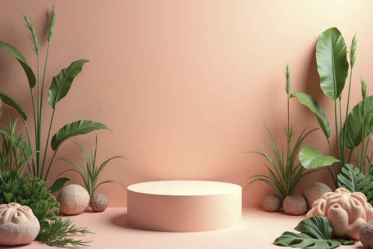 Product Display Podium Background Wallpaper
