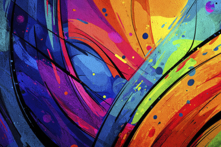 Overlapping Paint Strokes Background Wallpaper