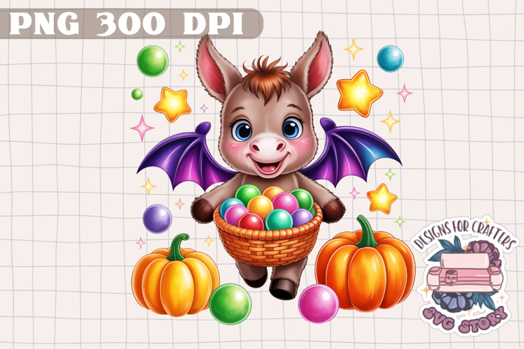 Cute Halloween Animal Autumn Sublimation design Fall KIds
