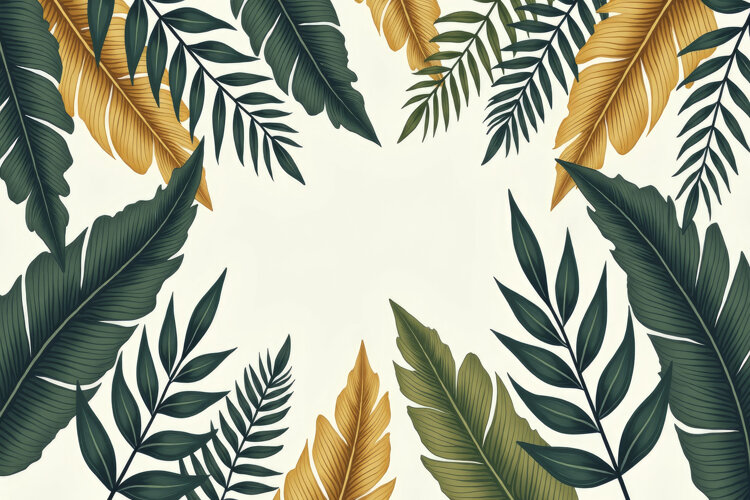 Leaves Border Background example image 1
