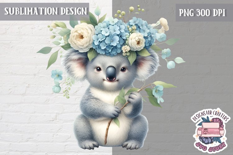 Cute Easter Baby Animal Sublimation Design PNG Spring Flower