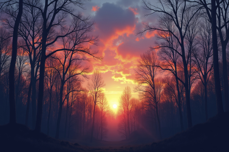 Trees Silhouette Image 8