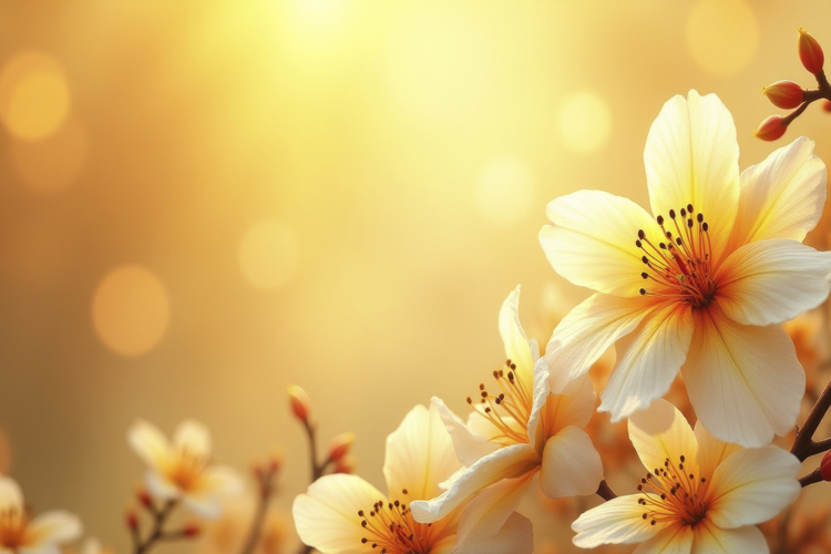 Spring Blossoms Background Wallpaper