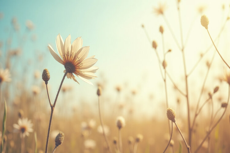 Wildflowers Background Wallpaper example image 1