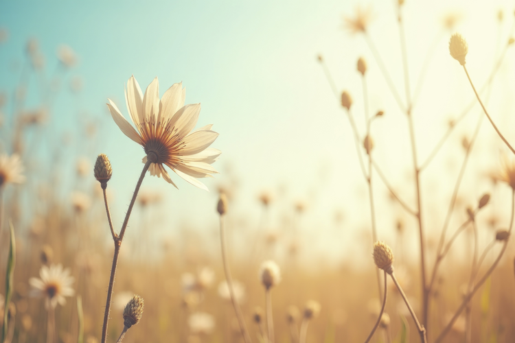 Wildflowers Background Wallpaper