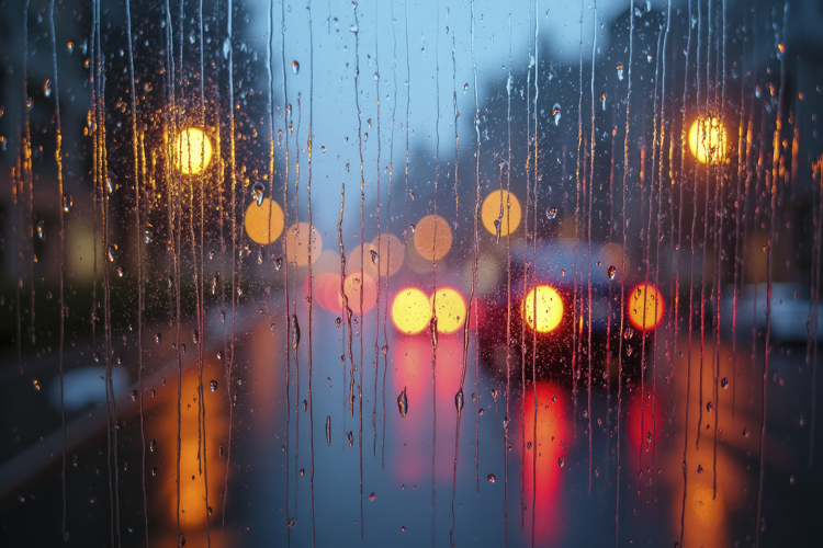 Raindrops on a Window Background Wallpaper