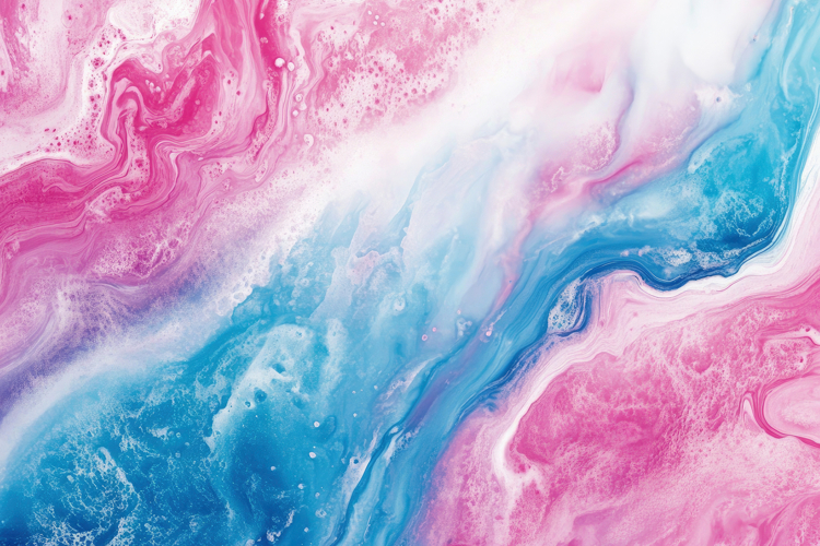 Abstract Blue and Pink Liquid Texture Background Wallpaper