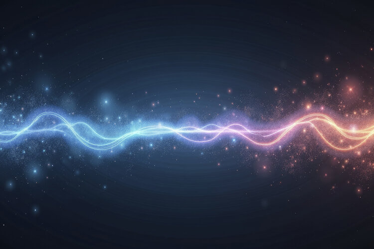 Abstract Digital Waves Background Wallpaper example image 1