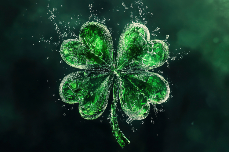 Four Leaf Clover Background Wallpaper