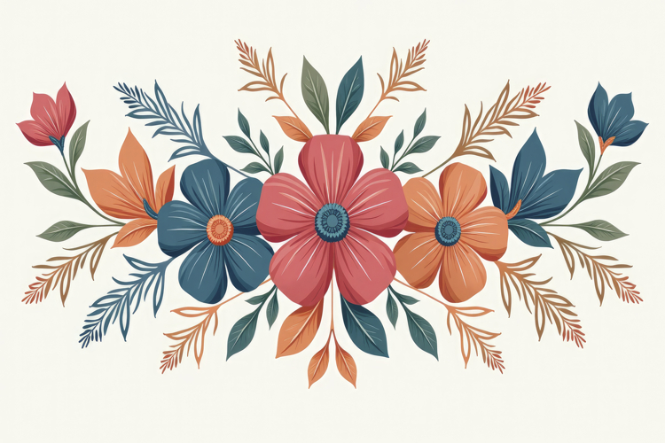 Folk Art Background Wallpaper