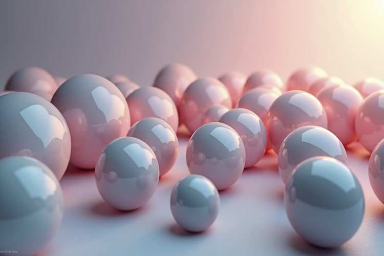 Multiple Glossy Spheres Background Wallpaper