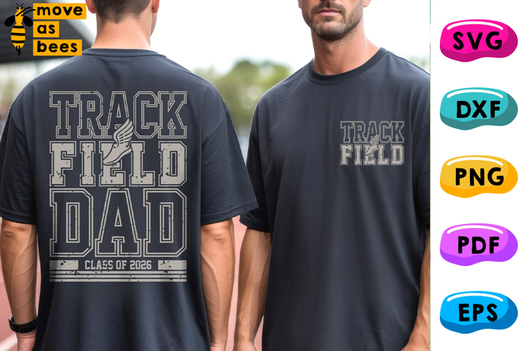 Track And Field Dad Svg, Png, Senior Class Of 2025 Dad Shirt