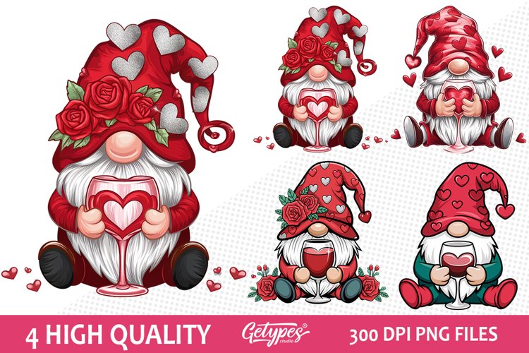 Valentine Gnome Clipart Image 12