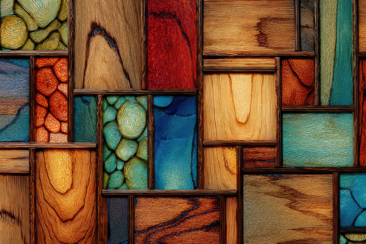 Decorative Panel or Artistic Wall Art Background Wallpaper