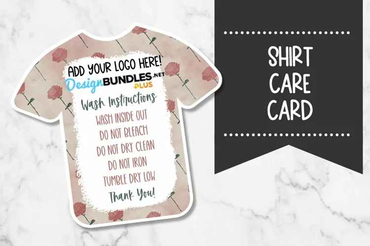Roses Shirt Care Card