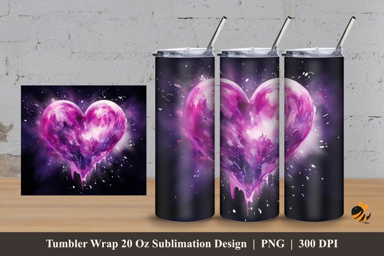 Aesthetic Love Tumbler Wrap Sublimation Design 3