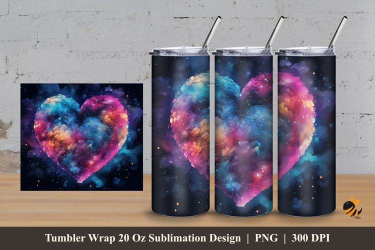 Fantasy Love Tumbler Wrap Sublimation Design 3
