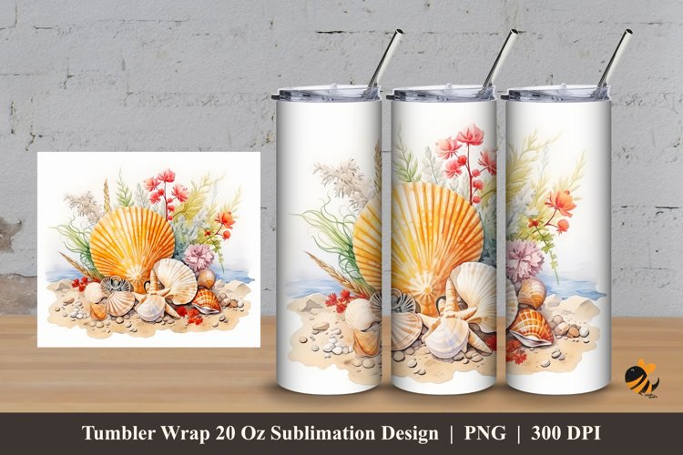 Undersea Melody Tumbler Wrap Sublimation Design 3
