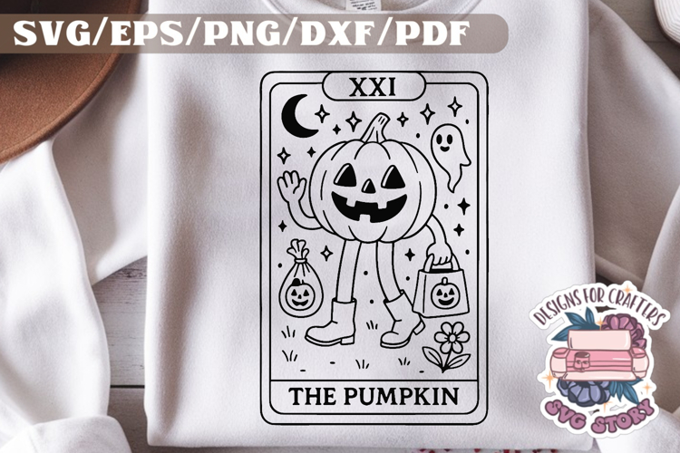 Halloween Tarot Card black and white SVG Design Quotes PNG