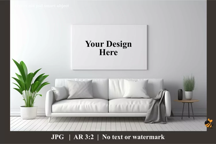 Wall Poster Mockup Design Illustration 3