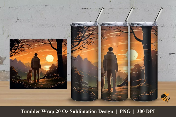 Journey Tumbler Wrap Sublimation Design 3