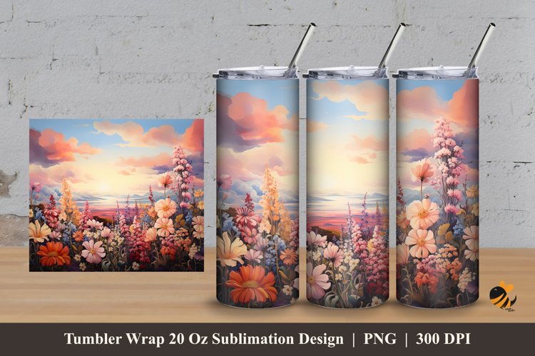 Sky Park Tumbler Wrap Sublimation Design 3