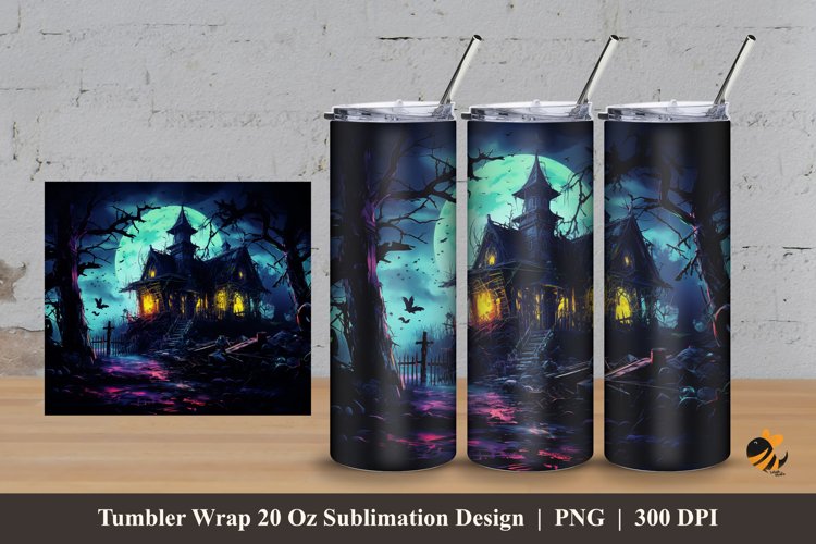 Mystical Tumbler Wrap Sublimation Design 3