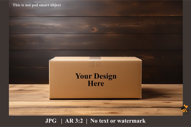 Box On The Floor Mockup Design Illustration 3