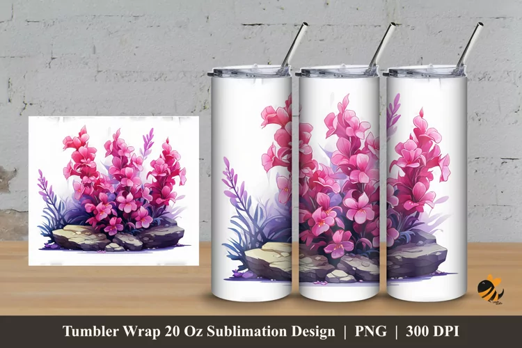 Luxurious Shape Tumbler Wrap Sublimation Design 3