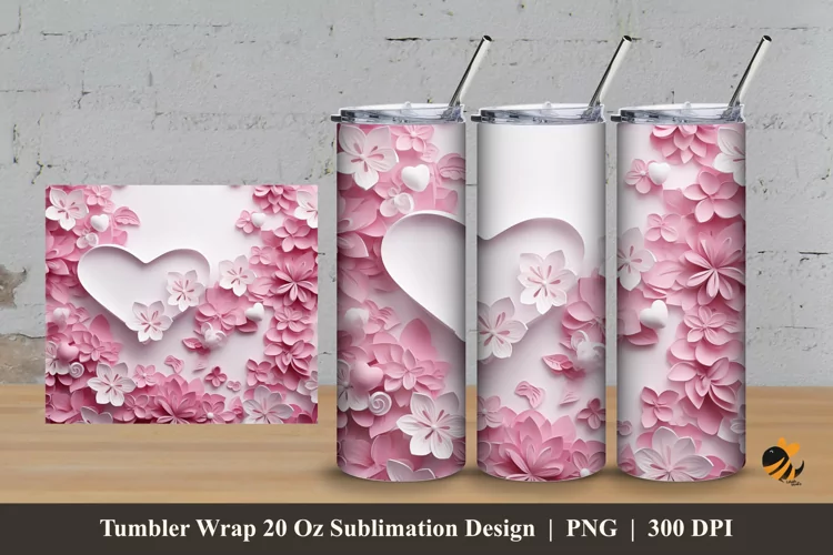 Love Sign Tumbler Wrap Sublimation Design 3