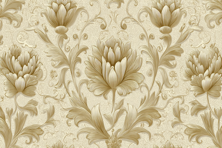 Golden Floral Background