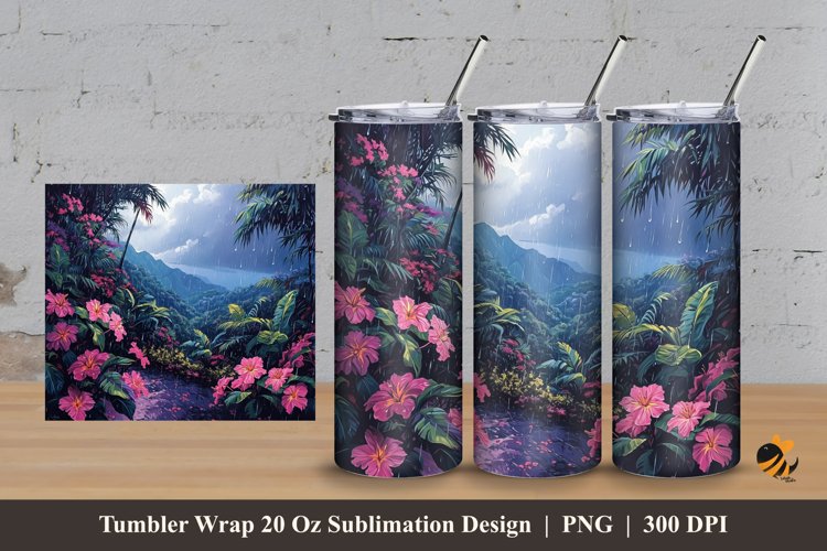 Hill Park Tumbler Wrap Sublimation Design 3 example image 1
