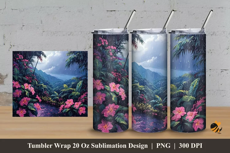 Hill Park Tumbler Wrap Sublimation Design 3