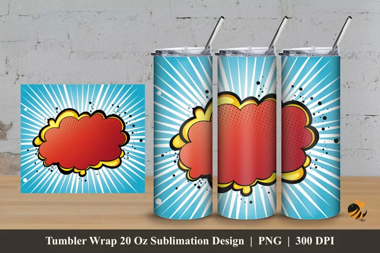 Cloud Cartoon Tumbler Wrap Sublimation Design 3