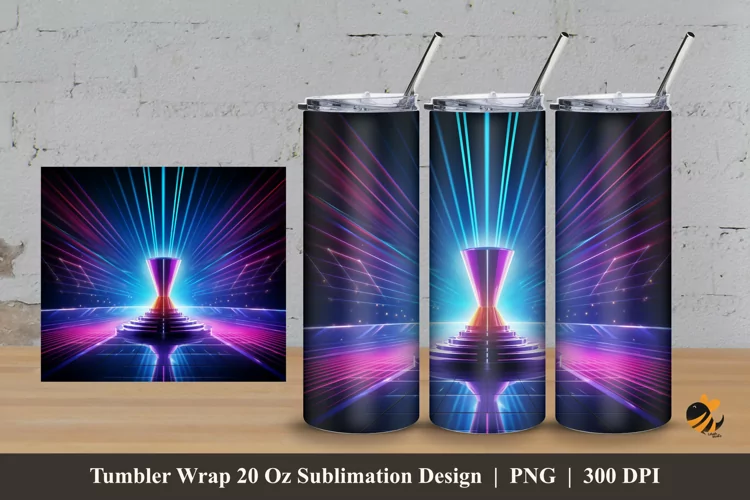Luxury Trophy Tumbler Wrap Sublimation Design 3
