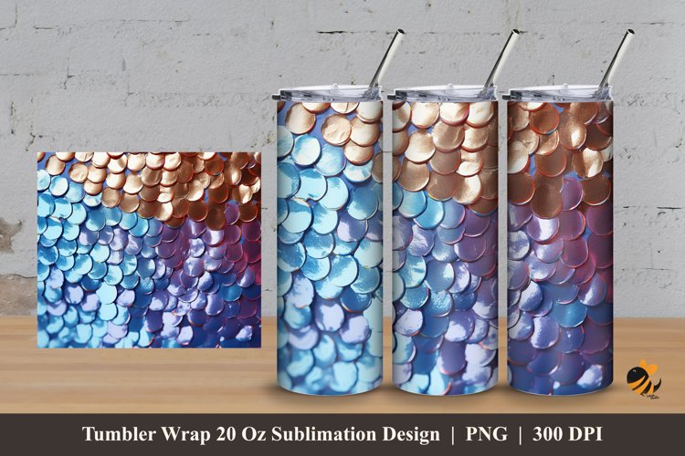 Glitter Sublimation Tumbler Design Image 11