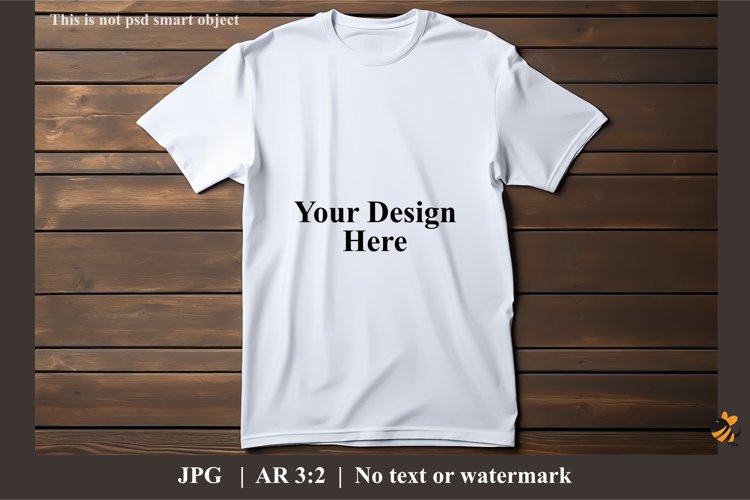 White T-Shirt Mockup Design Illustration 3