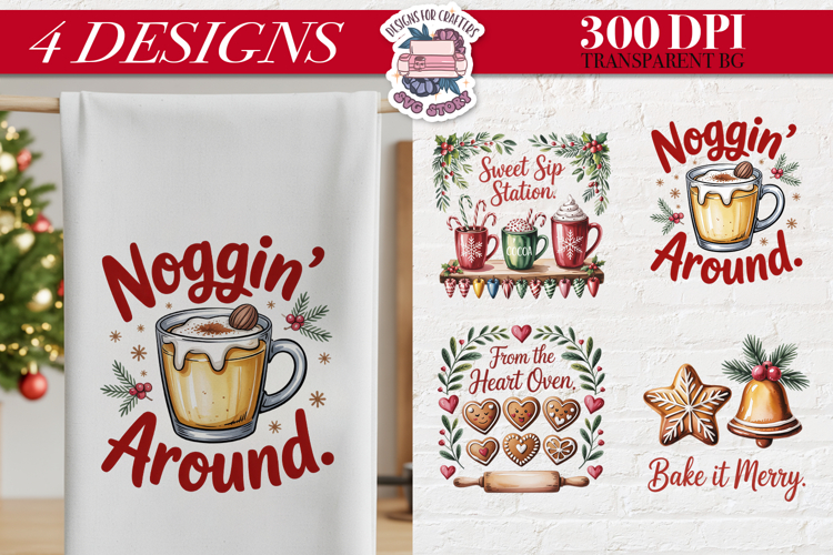 Christmas KITCHEN Quote Clipart PNG Sublimation 4 Design