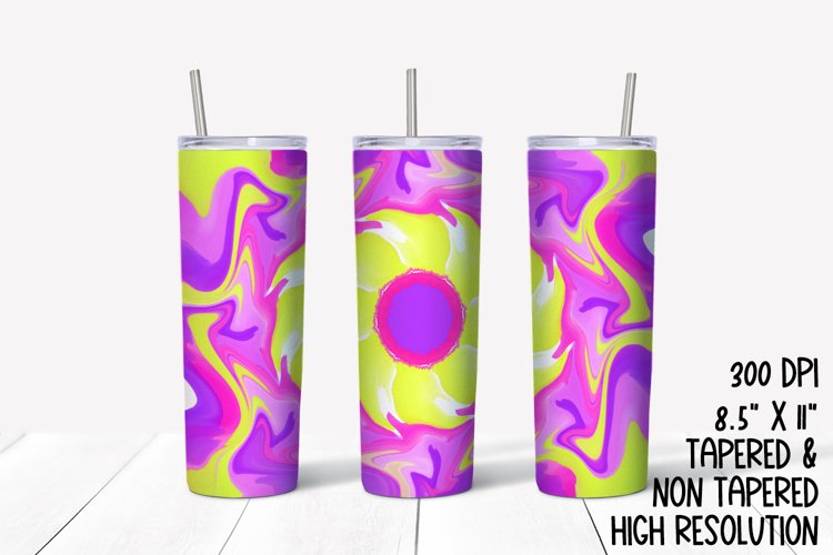Bright Kalidescope Sublimation Tumbler example image 1