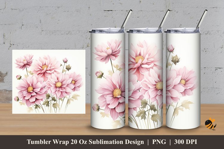 Choca Mocha Cosmos Tumbler Wrap Sublimation Design 3