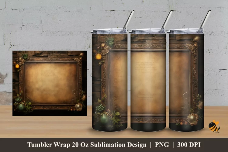 Board Luxury Tumbler Wrap Sublimation Design 3