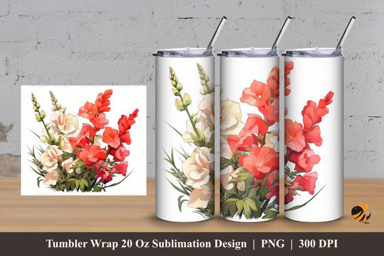 Exotic View Tumbler Wrap Sublimation Design 3
