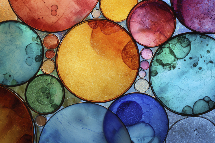 Colorful Abstract Circles Art Background Wallpaper
