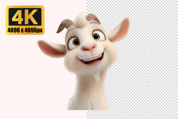 Cartoon Goat Transparent PNG